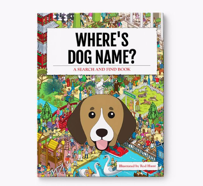 Personalised Where's {dogsName} Book